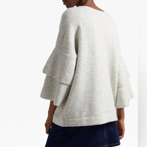 French Connection Heather Ruffle Layered Sweater - Picture 3 of 8